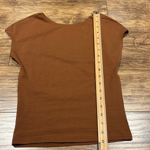 Open back brown ForeFair top - Picture 4 of 7